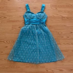 Light Blue Girls Size 3/4 Formal Dress